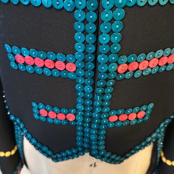 Moschino Couture! Men's Black Wool Tuxedo Jacket Buttons - Picture 4 of 16